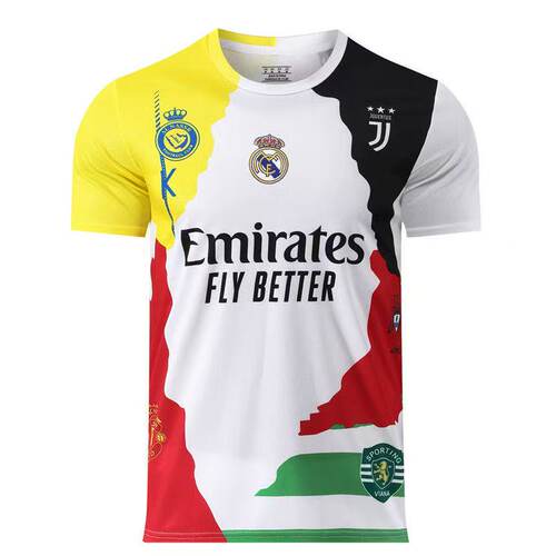 Ronaldo C罗纳尔多特别版纪念版 俱乐部拼接短袖球衣足球服