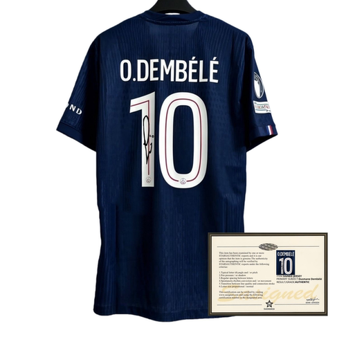 2526巴黎FC10号登贝莱印签 签名球衣 短袖员版soccer jersey