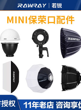 Rawray若锐150DC补光灯配件mini转接环COB智控150W双色温mini保荣口配件柔光箱罩柔光球深抛摄影拍摄灯光配件