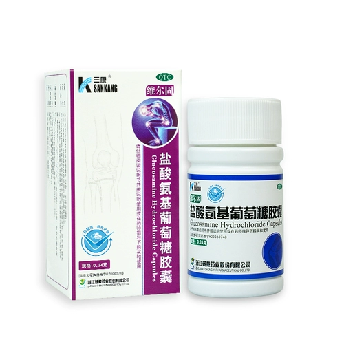 Сан -Кангвир твердый гидрохлорид глюкоза капсулы 90 опухшие и болезненные травмы колена остеоартрит