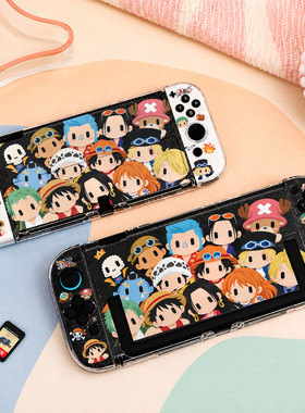 Switch OLED保护壳NS续航Switch2外壳可插底座壳海贼王_grokbot