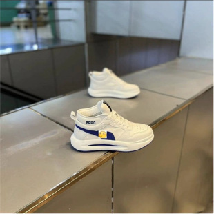 s潮牌男鞋秋冬新款厚底小白鞋潮流百搭加绒保暖棉鞋运动休闲老爹j