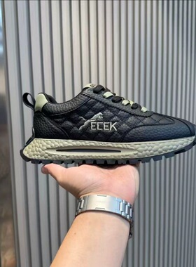 qn2025秋冬季新款时尚百搭舒适运动鞋皮面软底防滑高端轻奢潮流男