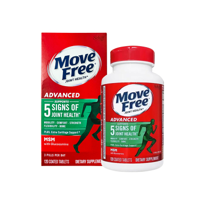 MoveFree益节氨糖软骨素绿瓶红120粒官方旗舰原装进口正品钙片MSM