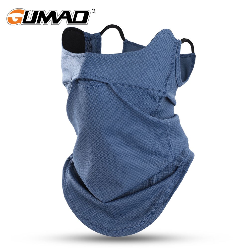 GUMAO骑行防晒面罩男挂耳式护眼角全脸护颈冰丝遮阳钓鱼围脖女
