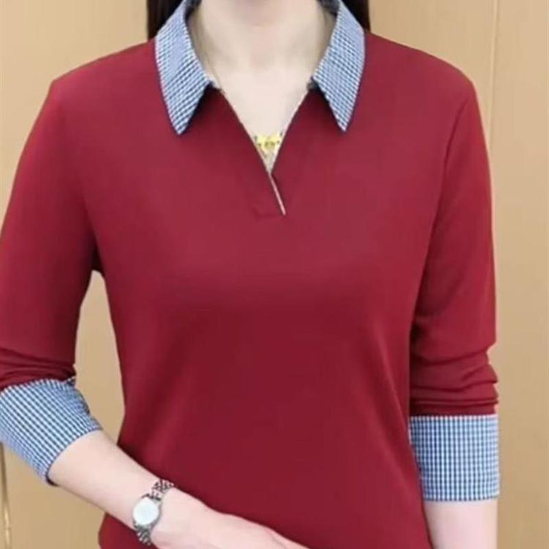 秋冬小衫上衣衬衣女装雪纺衬衫2025新款春秋季打底外贸欧货轻奢