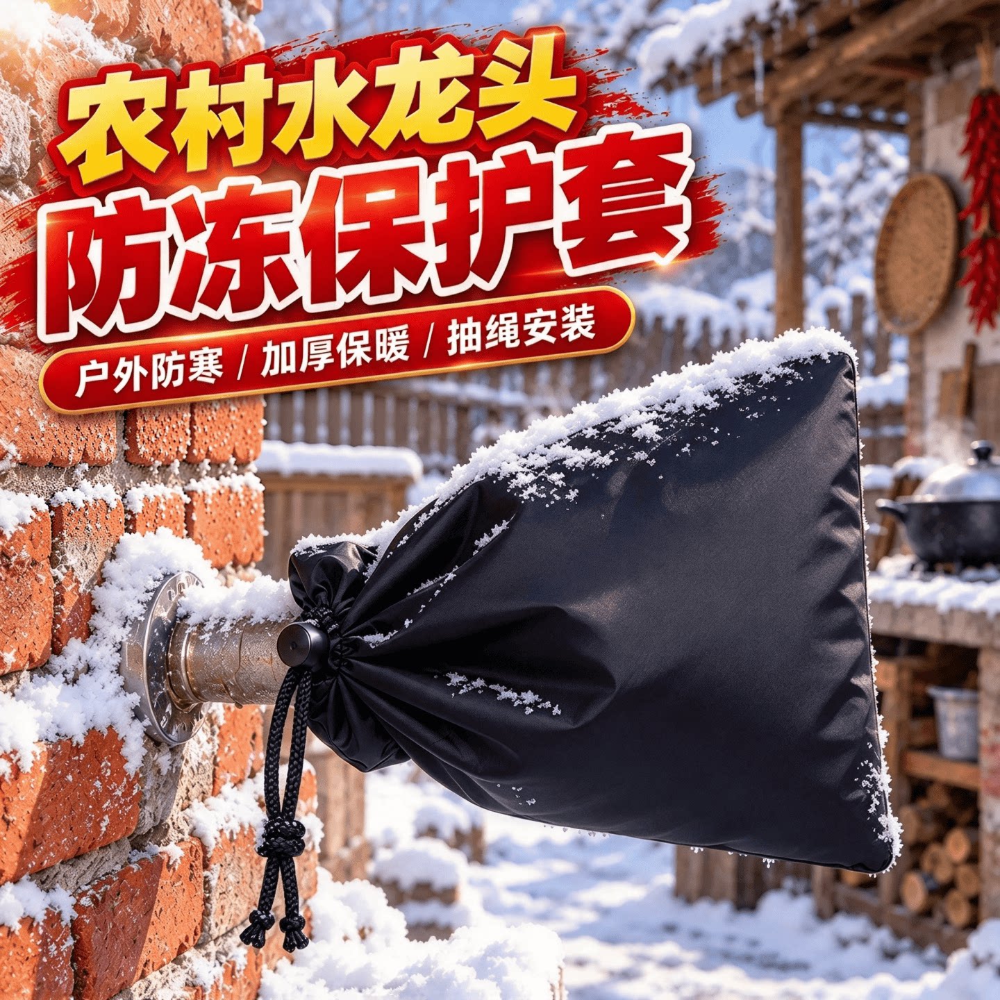 冬天户外神器水龙头保护套室外防冻保温水管保护罩冬季保暖