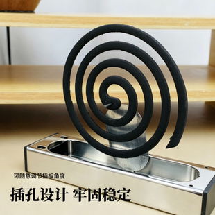 新款创意防火蚊香架家用不锈钢多功能蚊香盘除蚊盒蚊香架子接灰盘