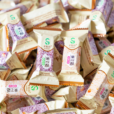 丰阳谷米酥米ni酥花生黑米酥小点心单独小包装散装米花酥零食小吃
