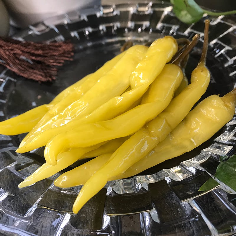 广西泡酸白辣椒泡牛角椒酸辣开胃酸嘢咸菜配菜特产袋装1斤2斤5斤