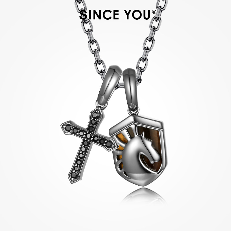 SinceYou黑骑士项链马年配饰