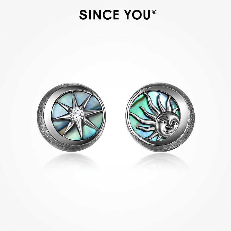 sinceyou日月星耀耳钉男轻奢