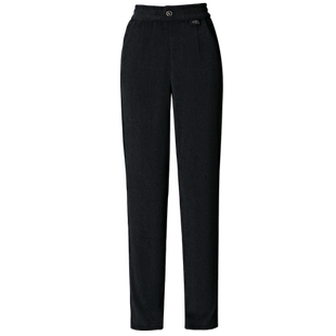 灯芯绒妈妈裤子女秋冬加绒加厚2025年新款高腰直筒休闲中老年女裤