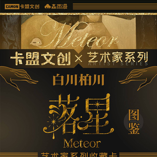 卡盟文创正版落星插画类手绘白川柏川画师系列抽象收藏卡片卡牌