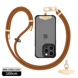 日本手机挂绳挂脖斜挎可背伸缩可调节防丢万能手机壳结实耐用长款