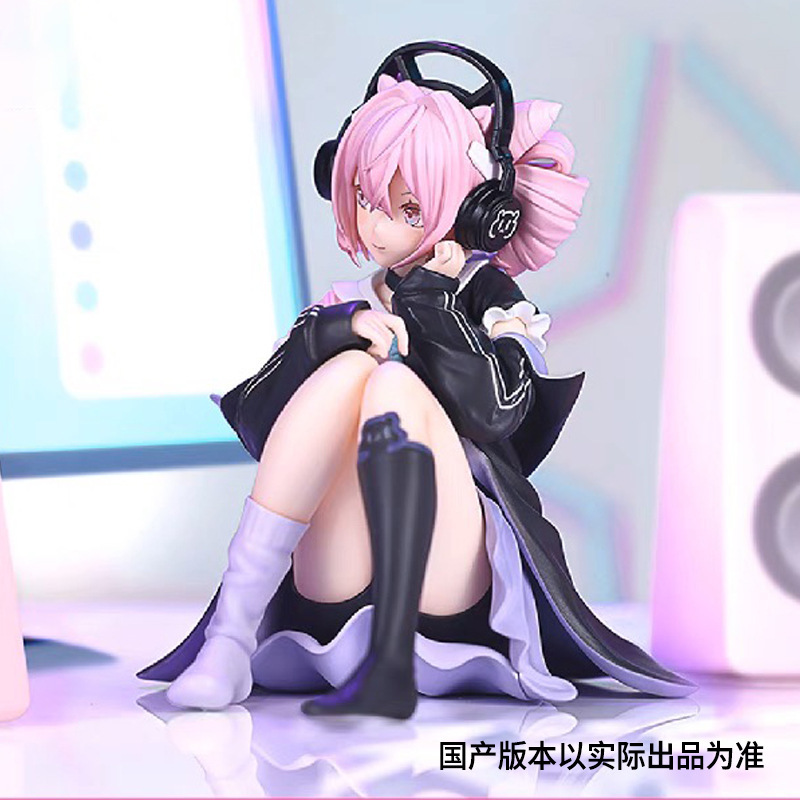 明日方舟凯尔希坐姿压泡面机手办