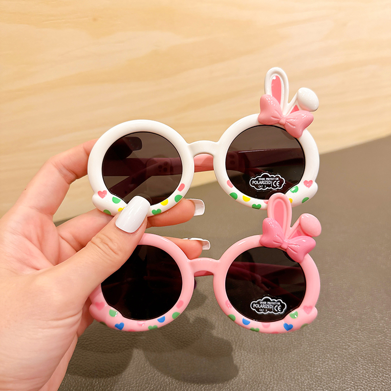 儿童墨镜卡通兔子可爱硅胶偏光