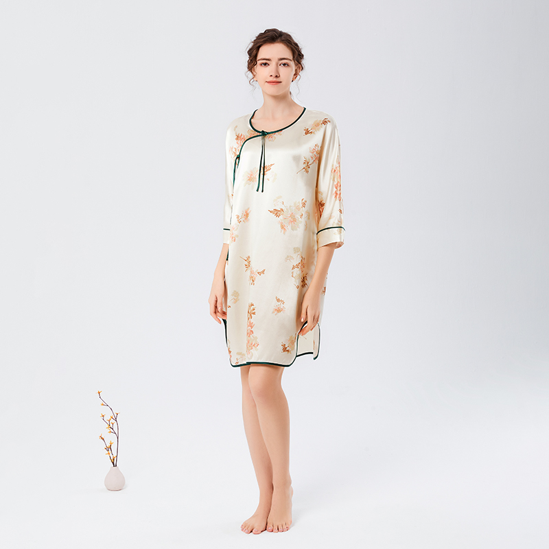 衣本真锦真丝夏中国风性感宽松女