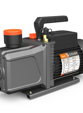 出口小型真空泵12CFM110V双级4升中央空调维修真空泵 双表阀组