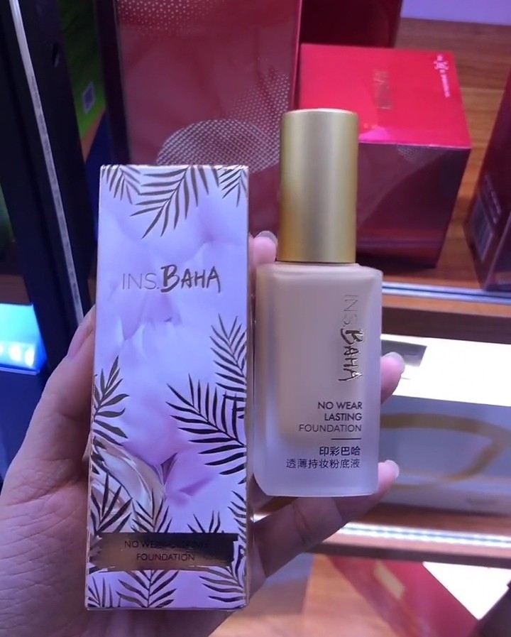 珀莱雅印彩巴哈透薄持妆粉底液干皮油皮适合自然色遮瑕暗沉持久