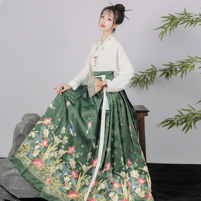 慕晴瑶汉服女【燕歌行】明制马面裙改良新中式原创小个子夏季日常