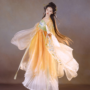 新款原创唐制汉服女成人古装仙气飘飘超仙绝美大袖衫夏季日常套装