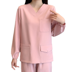 洗手衣女医生服长短袖弹力护士手术衣工作服手术室牙科口腔刷手服