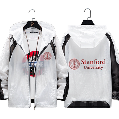 斯坦福大学薄款防晒夹克衣服连帽