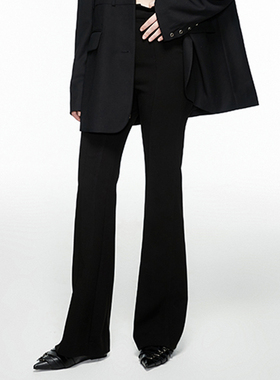 ARTBRUT休闲西装裤子女2023春新款直筒高腰垂感微喇叭裤高腰显瘦