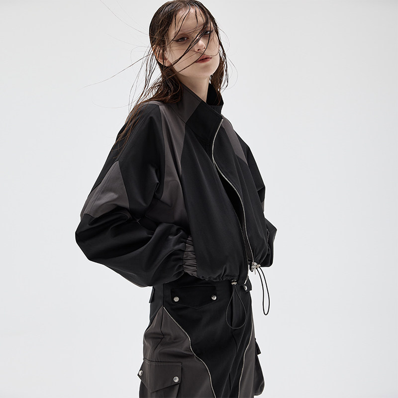 ARTBRUT短款休闲夹克外套女薄春春美式复古运动服套装设计感小众