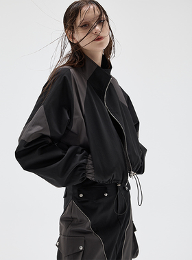 ARTBRUT短款休闲夹克外套女薄春春美式复古运动服套装设计感小众