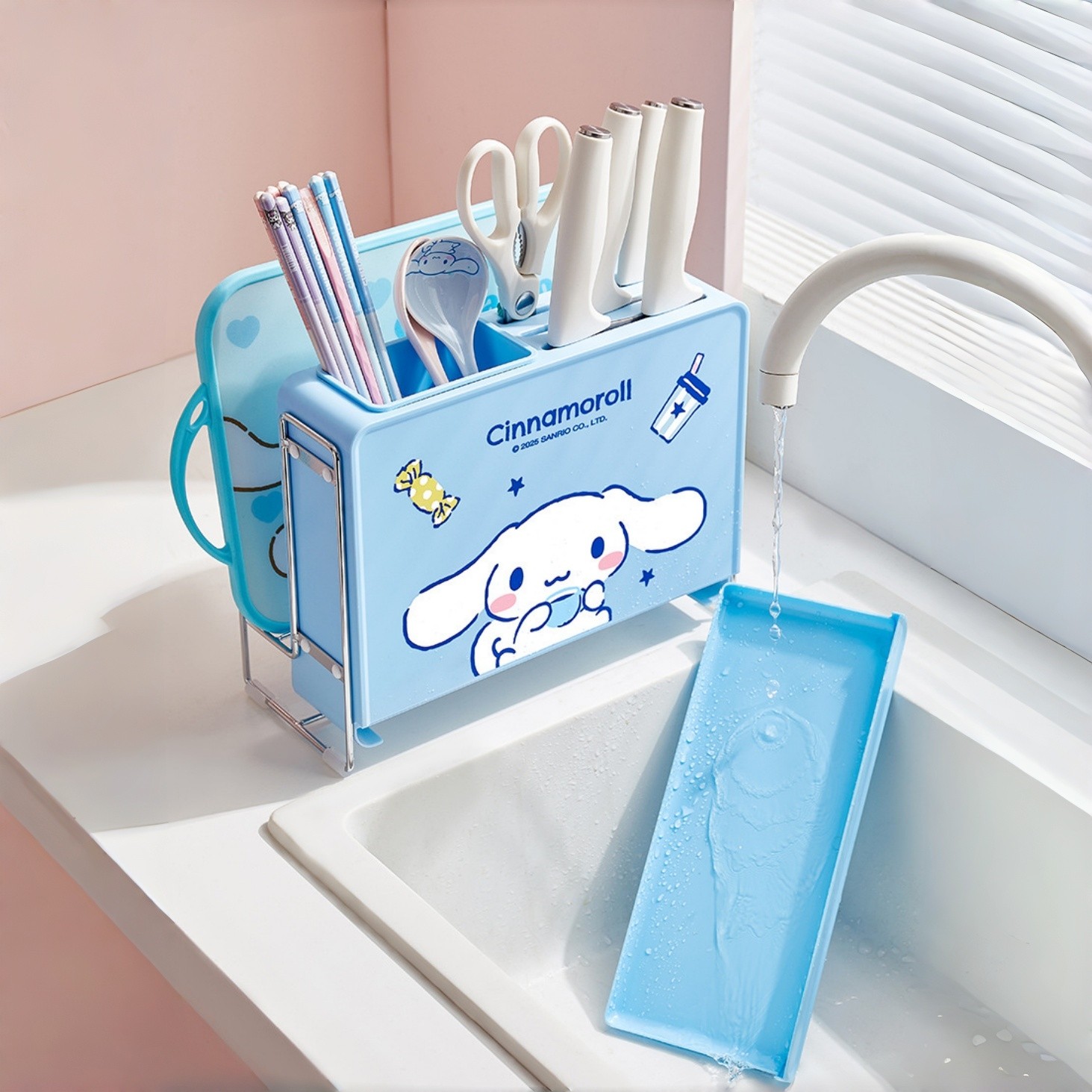 玉桂狗置物刀架新款厨房刀具菜刀筷子菜板一体大耳狗壁挂式收纳盒,厨房/烹饪用具,刀架,淘宝优惠券,粉丝福利购,淘宝优惠卷