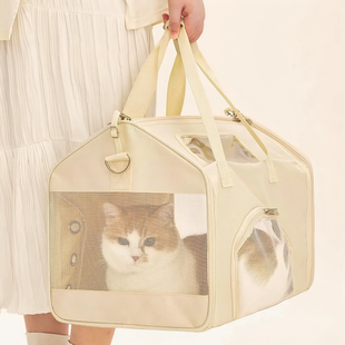 猫包大容量外出便携轻便防应激斜挎手提透气舒适宠物狗狗猫咪背包