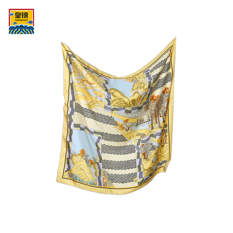 emperorient皇锦印花丝巾