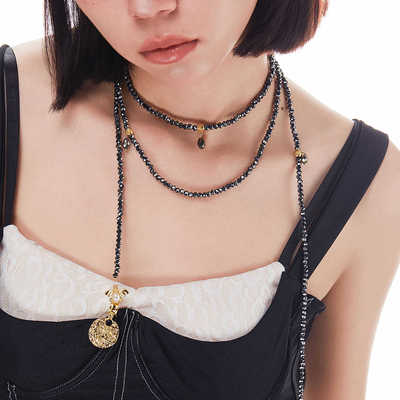 美式天使多层项链QWEENIX