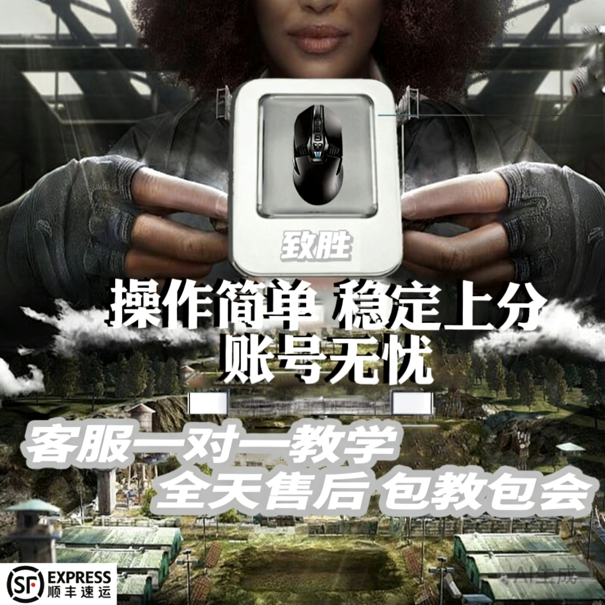 绝地pu求升bg吃鸡usb物理硬件鼠标无视更新主播专用六年安全稳定