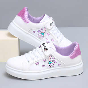 女童鞋子透气网面小白鞋夏季镂空小学生网鞋女孩春款单网运动板鞋