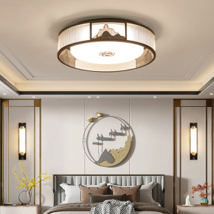 主卧灯新中式 灯具 灯简约现代客厅房间书房餐厅卧室灯2024年新款