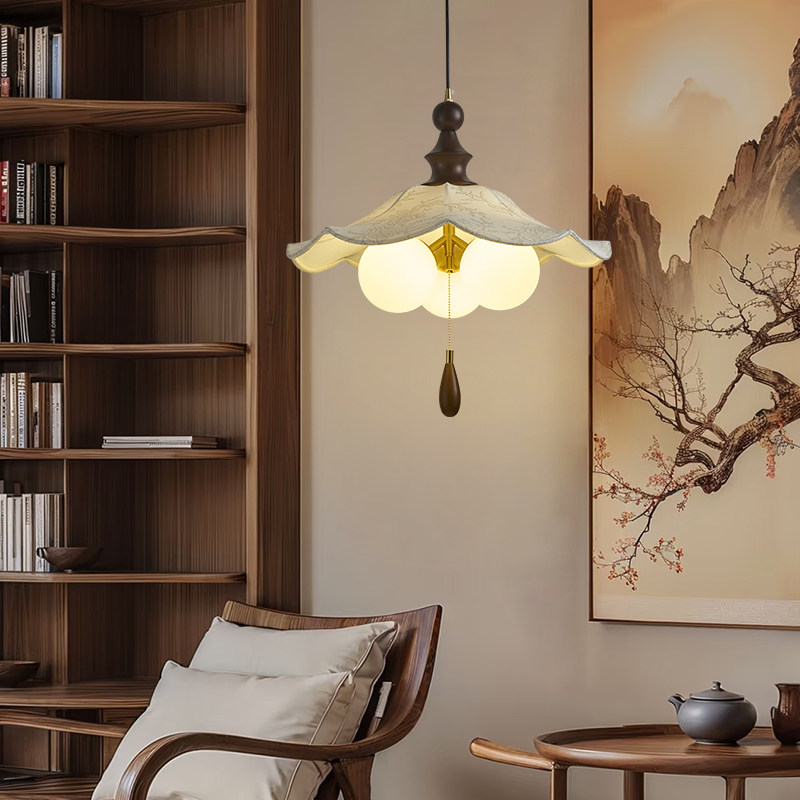 中式宋代美学餐厅吊灯复古禅意书房间茶室民宿茶馆茶楼餐饮吊灯具,家装灯饰光源,餐厅吊灯,淘宝优惠券,粉丝福利购,淘宝优惠卷