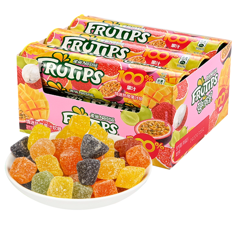 徐福记雀巢趣满果水果汁软糖多口味橡皮糖果儿童糖果休闲零食礼物