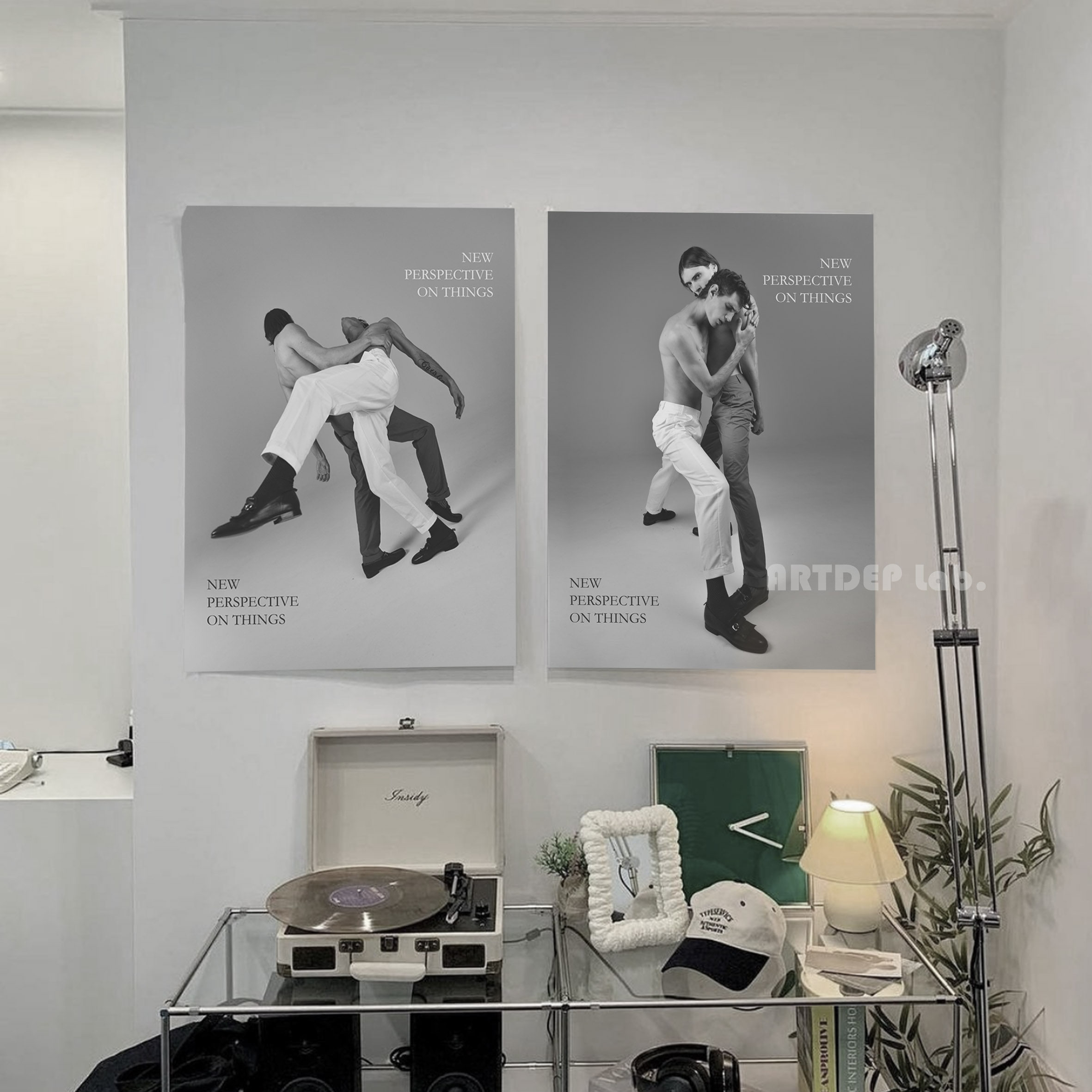 服装店酒吧人物摄影纸质印刷海报