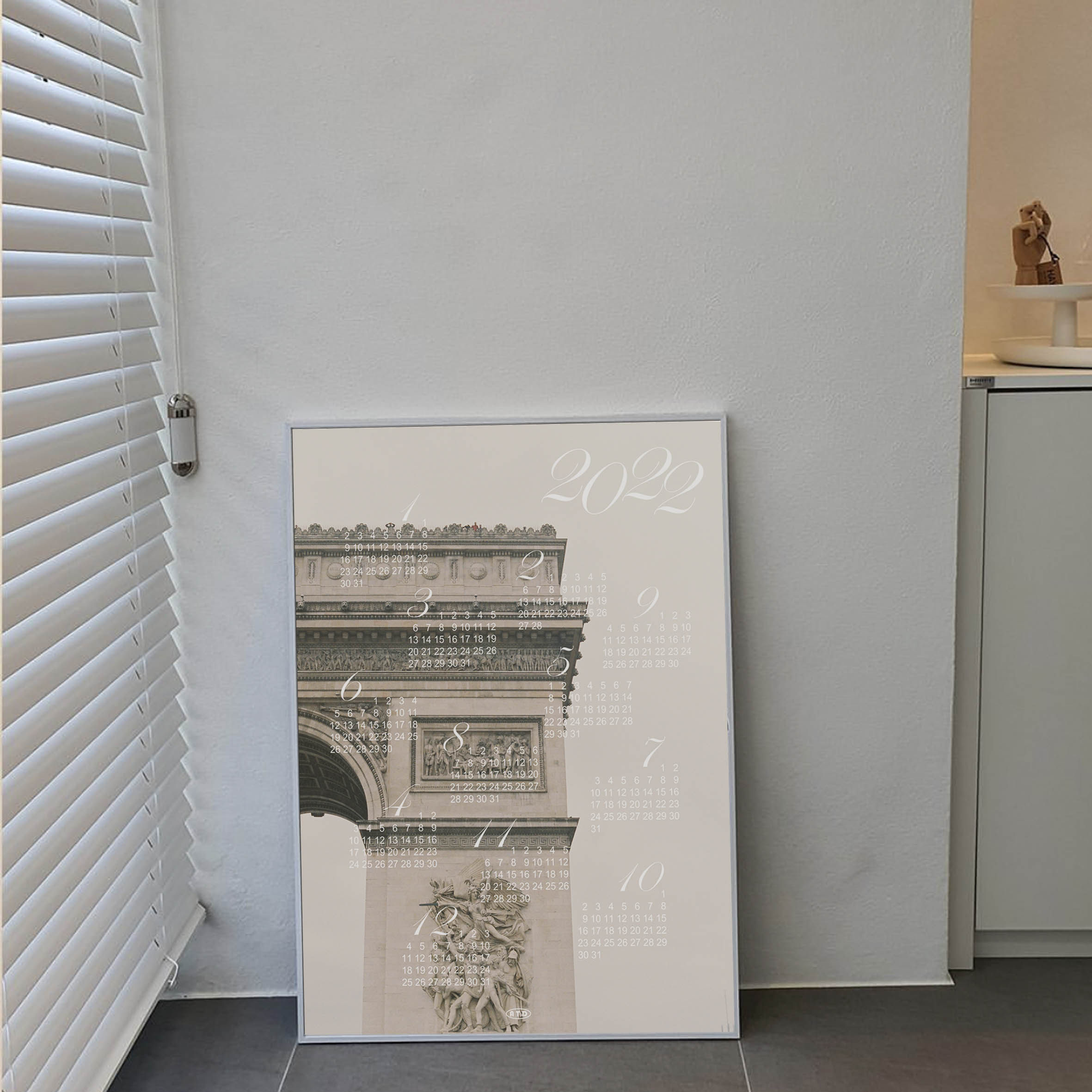 欧洲建筑系风景日历海报装饰画