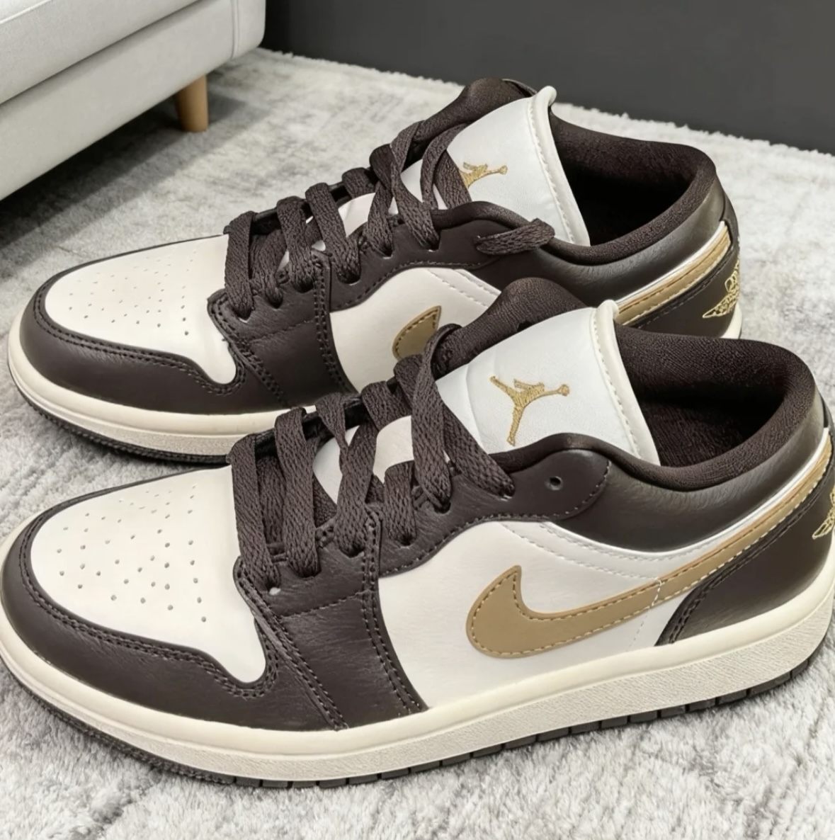 耐克Air Jordan 1 Low AJ1棕色男女低帮休闲鞋DC0774-200广州xc仓