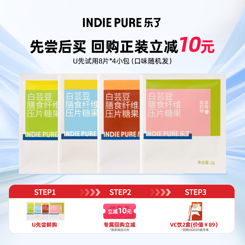 白芸豆阻断片4包（口味随机）