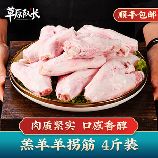 草原队长 2000g 内蒙古新鲜羊拐筋冷冻羊拐骨羊棒骨羊筒骨商用