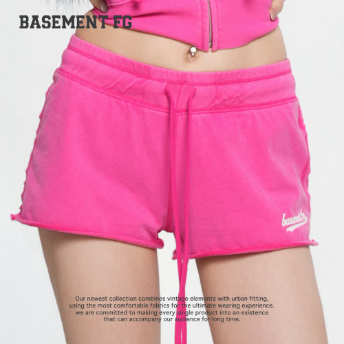 BASEMENTFG短裤26秋冬新款多巴胺运动短裤抽绳松紧腰261130092042