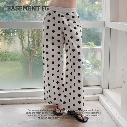BASEMENTFG慵懒风波点阔腿裤女夏季宽松休闲裤262120084131