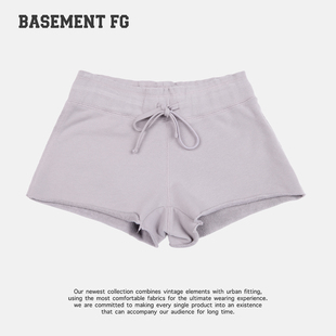 BASEMENTFG运动短裤女夏系带宽松显瘦休闲热裤261130044044