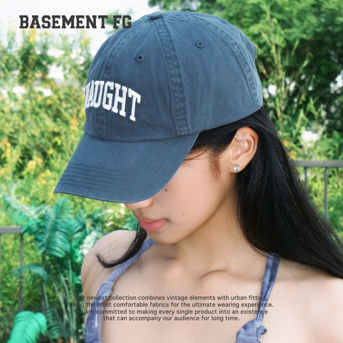 BASEMENTFG字母刺绣棒球帽女宽帽檐显脸小鸭舌帽264010044096