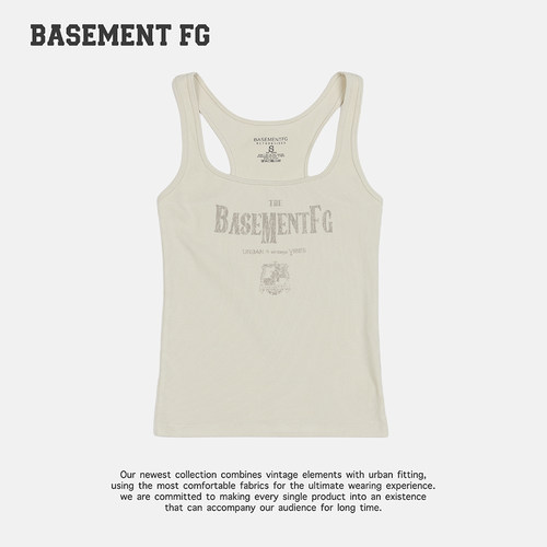 BASEMENT FG美式复古简约百搭休闲修身吊带背心女251010319020